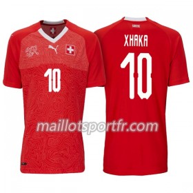 Maillot de Foot Suisse Xhaka 10 Domicile Coupe du monde 2018